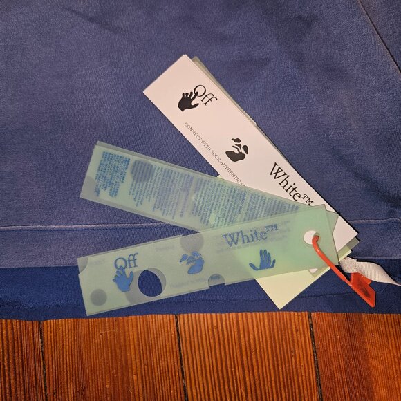 Off-White Wave Off Raw Slim Logo T-Shirt BNWT $675.03 [Size XS] - Picture 8 of 9